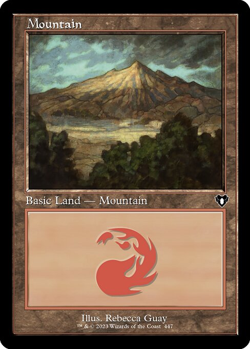 Mountain (447) (Retro Frame) - Commander Masters - L - 447