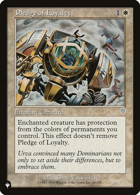 Pledge of Loyalty - The List Reprints - U - 24/350