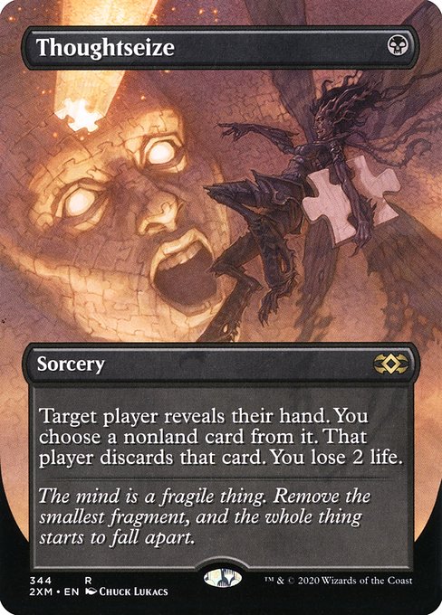 Thoughtseize (Borderless) - Double Masters - R - 344