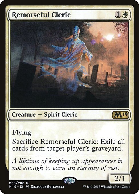 Remorseful Cleric - Core Set 2019 - R - 33