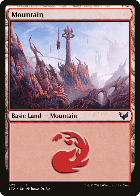 Mountain (372) - Strixhaven: School of Mages - L - 372