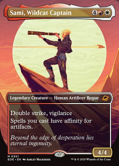 Sami, Wildcat Captain (Borderless) - Edge of Eternities - M - 301
