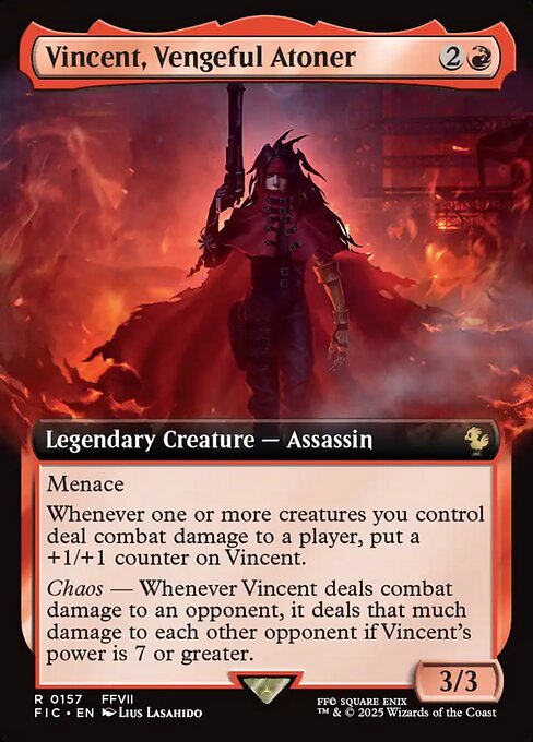 Vincent, Vengeful Atoner (Extended Art) - Commander: FINAL FANTASY - R - 157