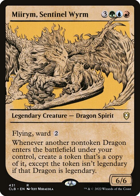 Miirym, Sentinel Wyrm (Showcase) - Commander Legends: Battle for Baldur's Gate - R - 431
