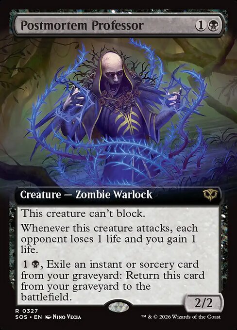 Postmortem Professor (Extended Art) - Secrets of Strixhaven - R - 327