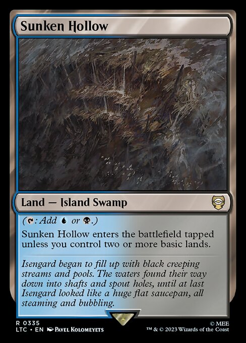 Sunken Hollow - Commander: The Lord of the Rings: Tales of Middle-earth - R - 335