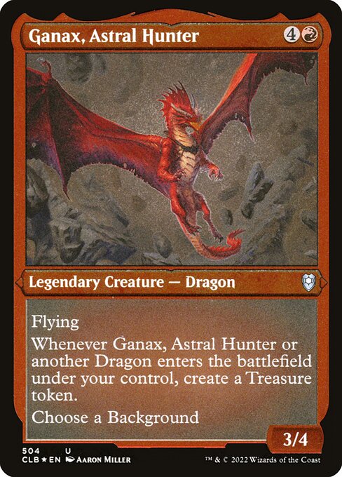 Ganax, Astral Hunter (Foil Etched) - Commander Legends: Battle for Baldur's Gate - U - 504