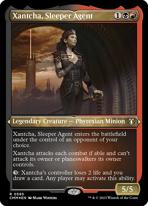 Xantcha, Sleeper Agent (Foil Etched) - Commander Masters - R - 595
