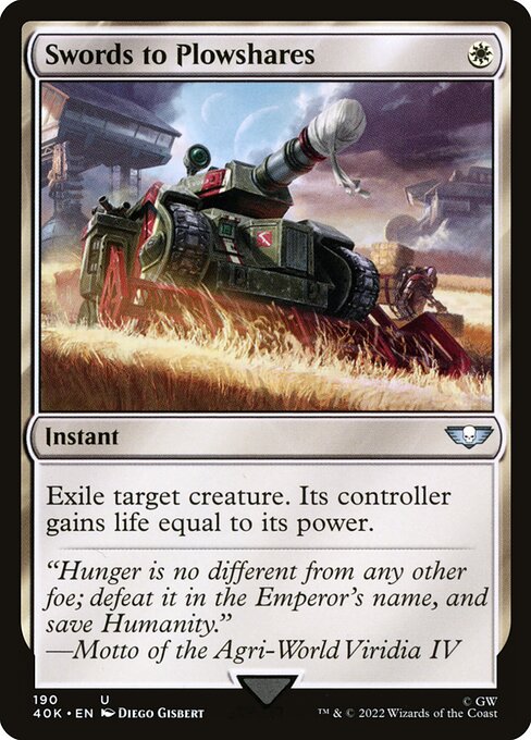 Swords to Plowshares - Universes Beyond: Warhammer 40,000 - U - 190