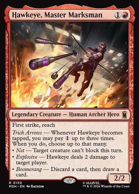 Hawkeye, Master Marksman - Marvel Super Heroes - R - 130