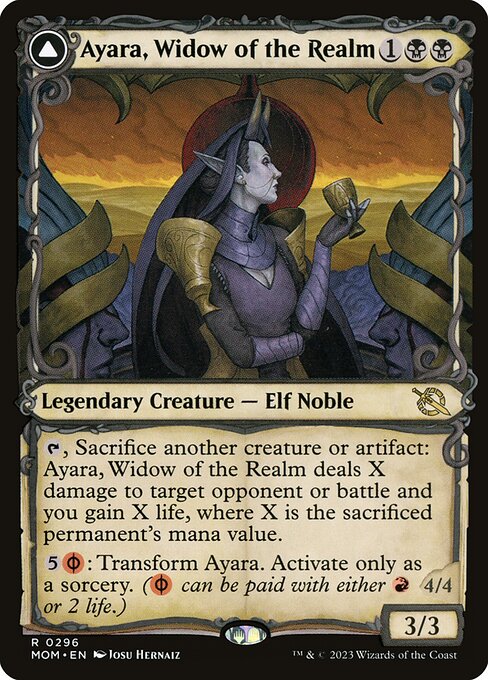 Ayara, Widow of the Realm (Showcase) - March of the Machine - R - 296