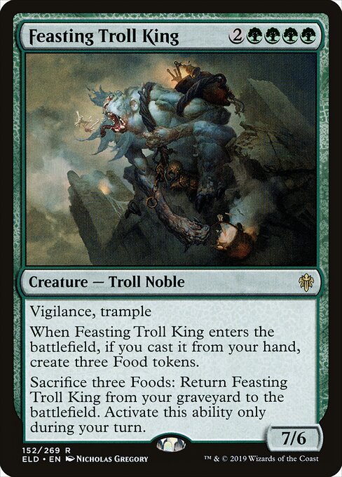 Feasting Troll King - Promo Pack: Throne of Eldraine - R - 152