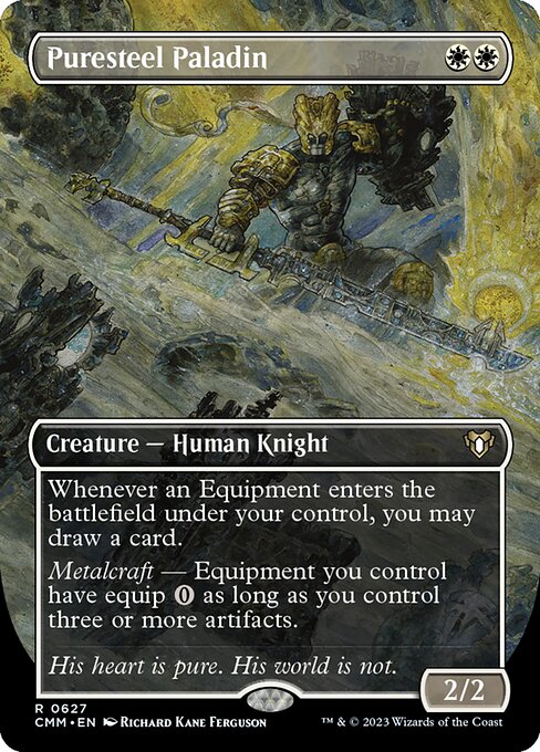 Puresteel Paladin (Borderless) - Commander Masters - R - 627