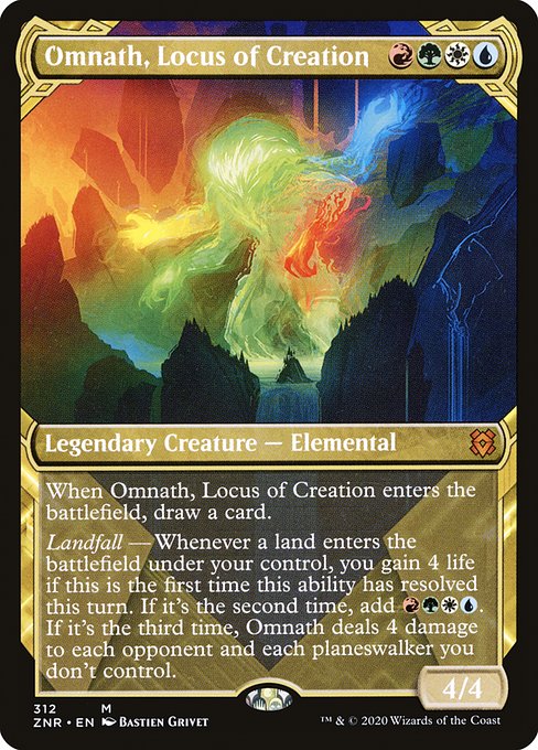 Omnath, Locus of Creation (Showcase) - Zendikar Rising - M - 312