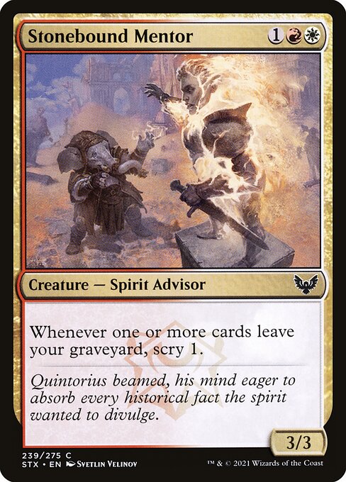 Stonebound Mentor - Strixhaven: School of Mages - C - 239