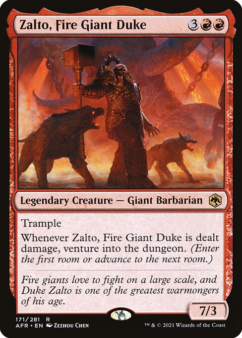 Zalto, Fire Giant Duke - Adventures in the Forgotten Realms - R - 171