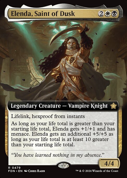 Elenda, Saint of Dusk (Extended Art) - Foundations - R - 479