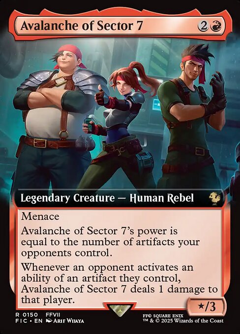 Avalanche of Sector 7 (Extended Art) - Commander: FINAL FANTASY - R - 150