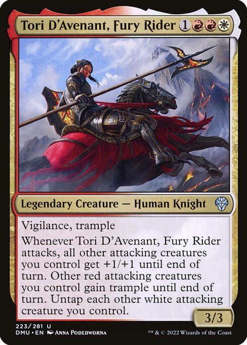Tori D'Avenant, Fury Rider - Dominaria United - U - 223