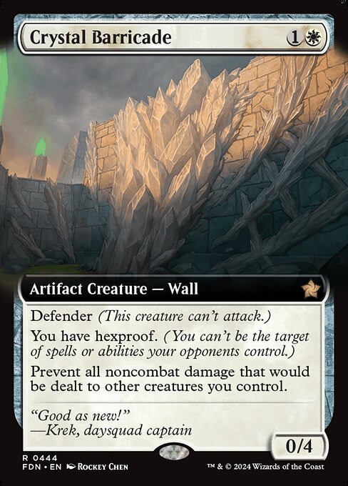 Crystal Barricade (Extended Art) - Foundations - R - 444