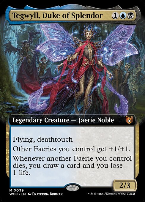 Tegwyll, Duke of Splendor (Extended Art) - Commander: Wilds of Eldraine - M - 39