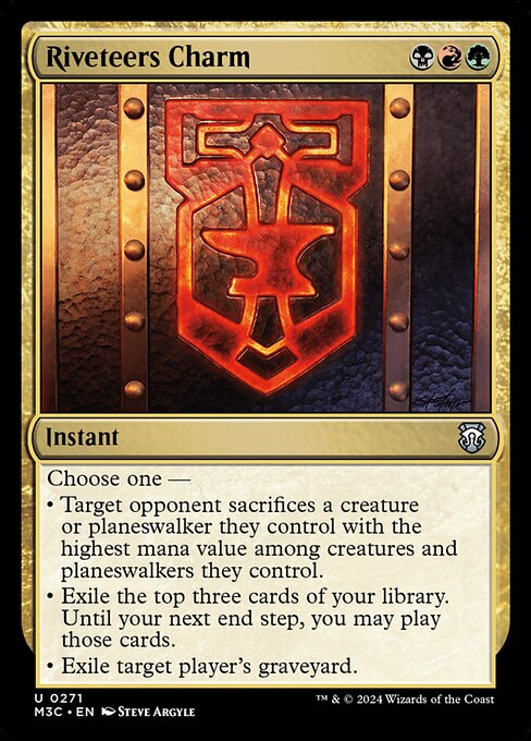 Riveteers Charm (Ripple Foil) - Commander: Modern Horizons 3 - U - 271