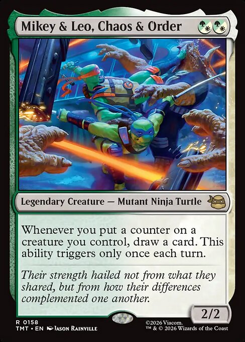 Mikey & Leo, Chaos & Order - Teenage Mutant Ninja Turtles - R - 158