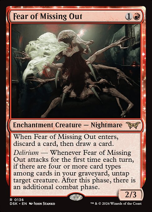 Fear of Missing Out - Duskmourn: House of Horror - R - 136