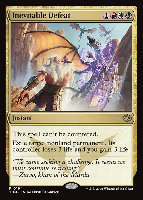 Inevitable Defeat - Promo Pack: Tarkir: Dragonstorm - R - 194