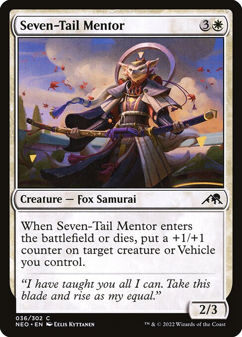 Seven-Tail Mentor - Kamigawa: Neon Dynasty - C - 36