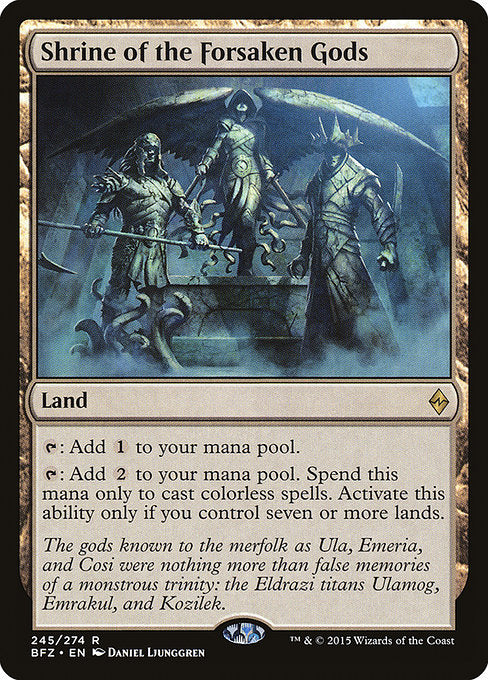 Shrine of the Forsaken Gods - Battle for Zendikar - R - 245