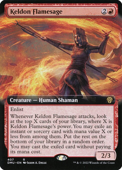 Keldon Flamesage (Extended Art) - Dominaria United - R - 407