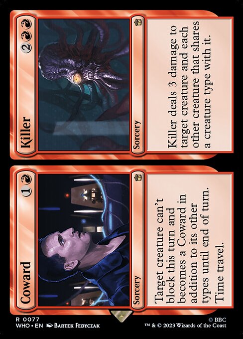 Coward // Killer - Universes Beyond: Doctor Who - R - 77