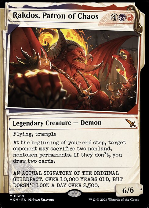 Rakdos, Patron of Chaos (Showcase) (0369) - Murders at Karlov Manor - M - 369