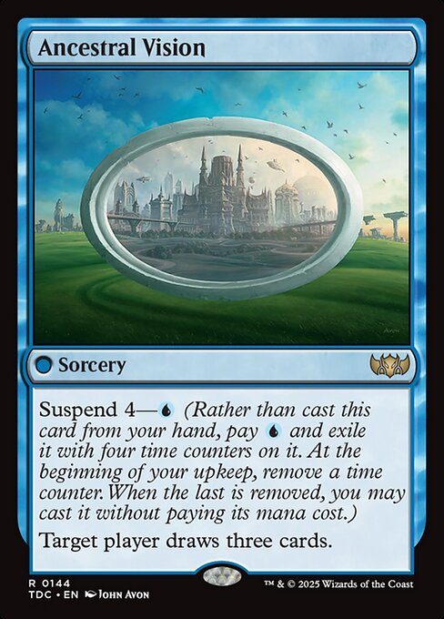 Ancestral Vision - Commander: Tarkir: Dragonstorm - R - 144