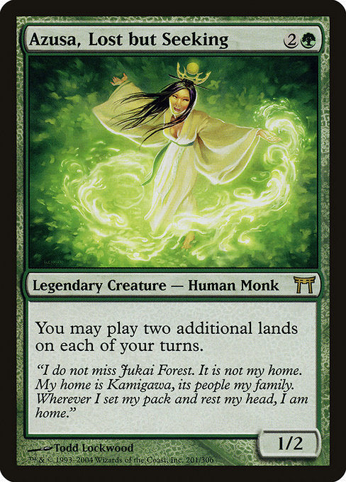 Azusa, Lost but Seeking - Champions of Kamigawa - R - 201