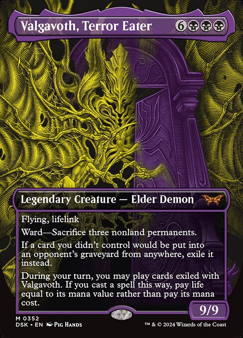 Valgavoth, Terror Eater (Showcase) - Duskmourn: House of Horror - M - 352