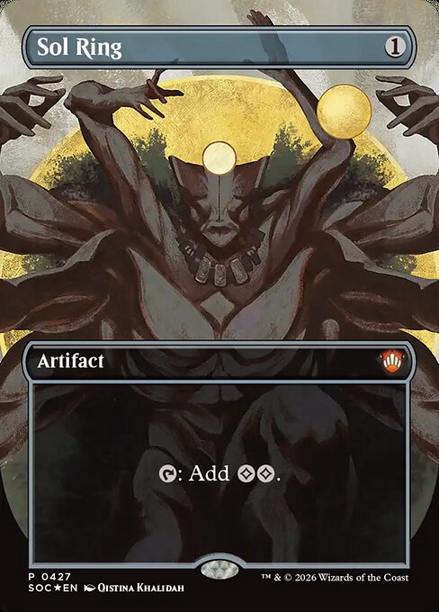 Sol Ring (Borderless) - Commander: Secrets of Strixhaven - P - 427