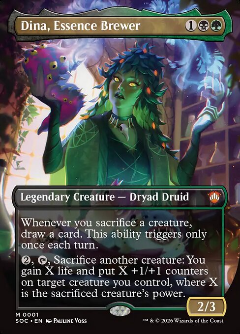 Dina, Essence Brewer (Borderless) - Commander: Secrets of Strixhaven - M - 1