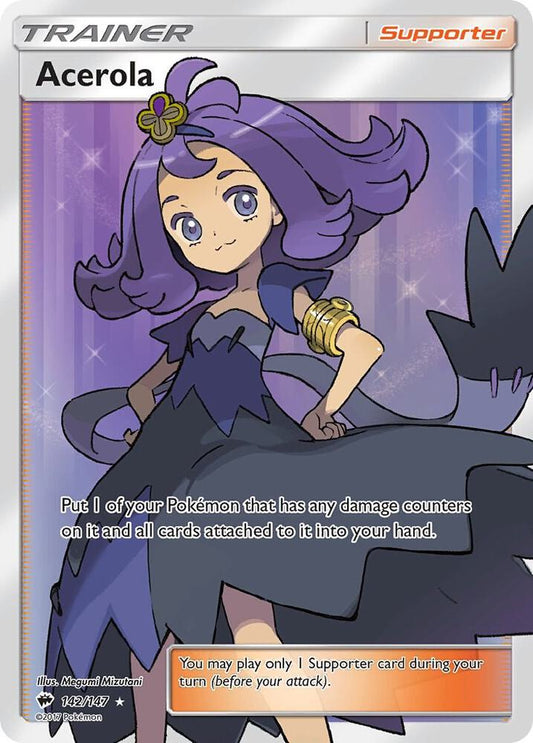 Acerola (Full Art) - SM - Burning Shadows - Ultra Rare - 142/147