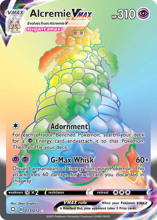 Alcremie VMAX (Secret) - Shining Fates - Secret Rare - 073/072