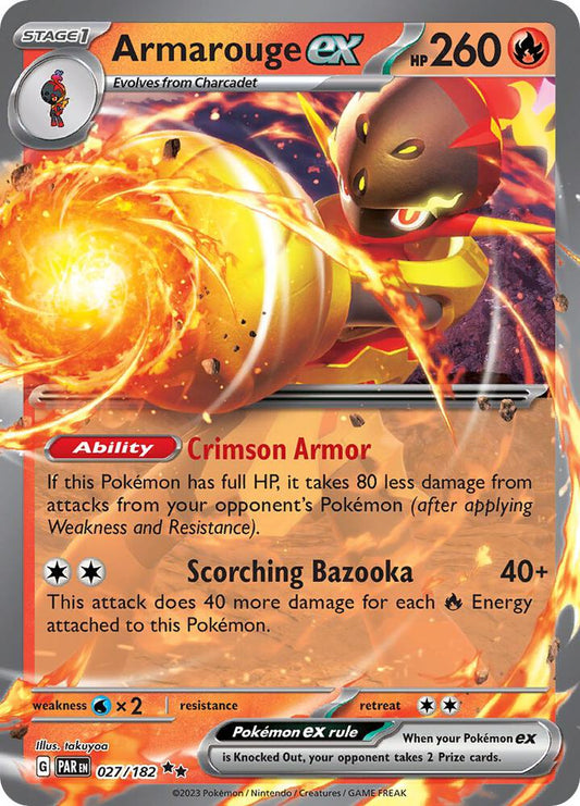 Armarouge ex - SV04: Paradox Rift - Double Rare - 027/182