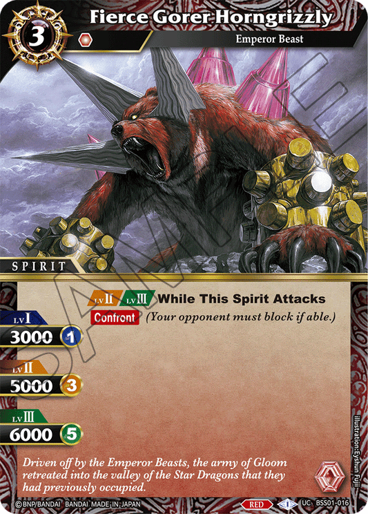 Fierce Gorer Horngrizzly - Dawn of History - Uncommon - BSS01-016