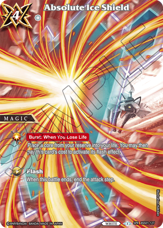 Absolute Ice Shield (SPR) - Dawn of History - Special Rare - BSS01-127