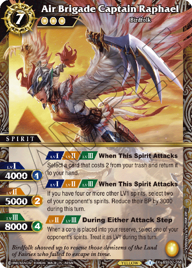Air Brigade Captain Raphael - False Gods - X Rare - BSS02-068