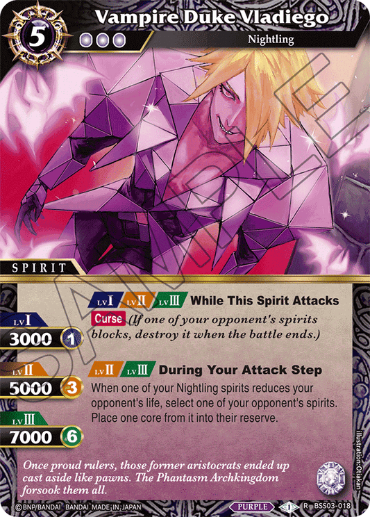 Vampire Duke Vladiego - Aquatic Invaders - Rare - BSS03-018