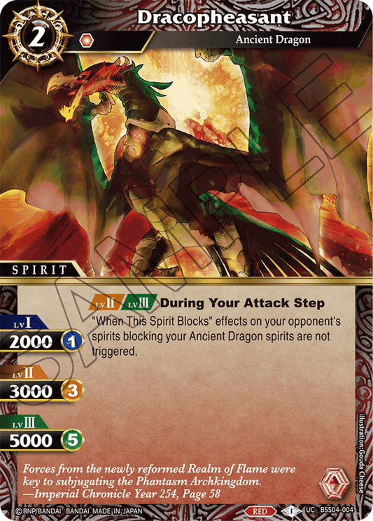 Dracopheasant - Savior of Chaos - Uncommon - BSS04-004