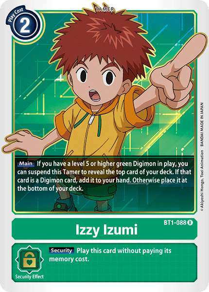 Izzy Izumi - Release Special Booster - Rare - BT1-088 R