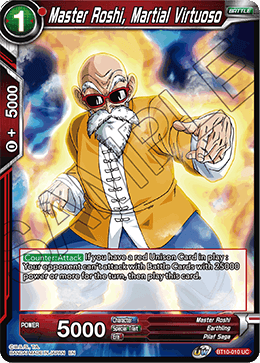 Master Roshi, Martial Virtuoso - Rise of the Unison Warrior - Uncommon - BT10-010