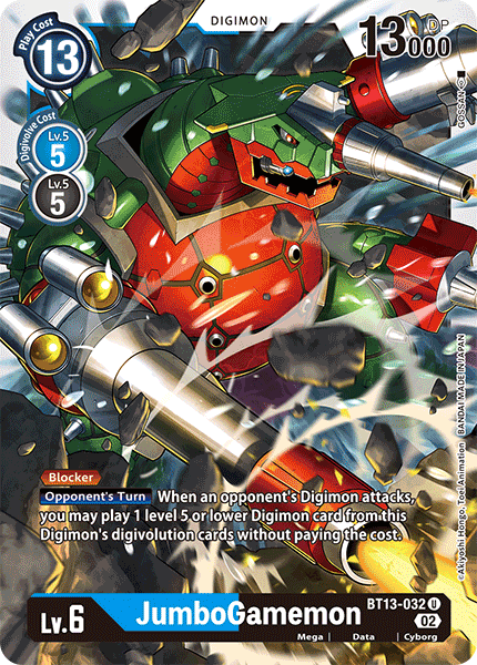 JumboGamemon - Versus Royal Knight Booster - Uncommon - BT13-032 U